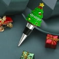 thumbnail image 3 of Christmas Wine Stopper, Wine Bottle Stopper, Christmas Tree Resin Wine Bottle Stopper for Holiday Party Dinner Decoration, Reusable PVC Material, 11cm Size, Vacuum Seal Wine Preserver, 3 of 7