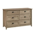 thumbnail image 3 of Sauder County Line 6 Drawer Dresser, Salt Oak Finish, 3 of 9