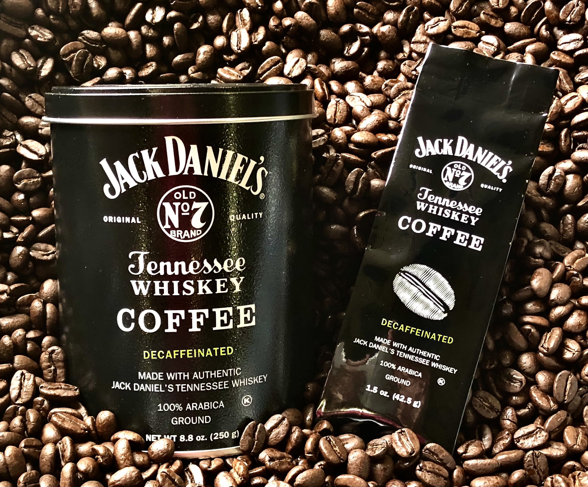 Jack Daniel's Tennessee Whiskey Coffee, Decaf, Ground, 8.8oz Can