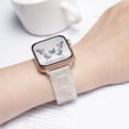 thumbnail image 4 of SEURE Resin Band Compatible with Apple Watch Band 38mm/40mm/41mm/42mm,Fashion Lightweight Replacement Strap for iWatch Series S11/10/9/8/7/6/5/4/3/2/1SE Women Men Iridescent Shell, 4 of 6