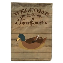 Caroline's Treasures CK6810GF Khaki Campbell Duck Welcome Flag Garden Size , Small, multicolor