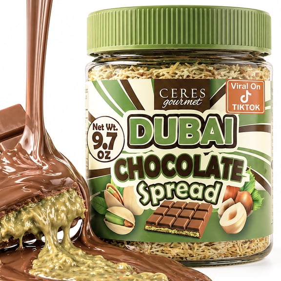 Dubai Filling Pistachio Phyllo Chocolate Spread Roasted 10 oz