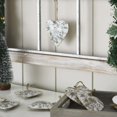 thumbnail image 2 of Vhc Brands Cottage Neutral Floral Metal Ornament Set Of 6 - 4 Inch, 2 of 6
