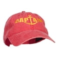 thumbnail image 5 of Captain Anchor Embroidered Washed Cap - Red OSFM, 5 of 5