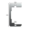 thumbnail image 4 of Dreamhall 10Pc Wall Panel Gasket Flush Distribution Box Socket Gasket Adjustment Plate,Silver, 4 of 5