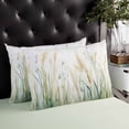 thumbnail image 4 of Vintage Green Leaf Throw Pillow Cover 20 x 30 Inch Decorative Pillow Cover Spring Country Retro Botanical Lumbar Pillowcase Seasonal Rectangle Cushion Case for Couch Sofa Bed Living Room, 4 of 7