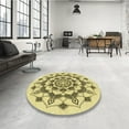thumbnail image 4 of Ahgly Company Tapis Rectangulaire Lavable en Machine Intérieur Transitionnel Récolte Or, 5 Pieds x 8 Pieds, 4 of 7