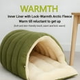 thumbnail image 5 of XIBUFE Cozy Monster Cat Bed, Plush Cat Cave Tent with Removable Cushion – Warm Anti-Anxiety Cuddler Bed for Indoor, 5 of 7