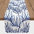 thumbnail image 3 of Creative Products Navy Sea Coral 16x90 Poly Twill Table Runner, 3 of 3