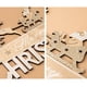 thumbnail image 5 of RV Colgador decorativo grande para puerta de Navidad, cartel de madera de Feliz Navidad dorado champán, polvo pegajoso Sailing Electrónica, 5 of 5
