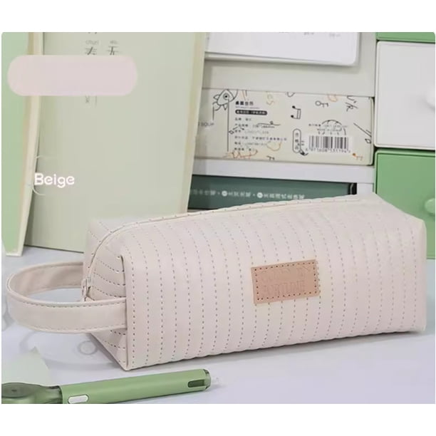 Large Capacity Pencil Case Japanese Style Girl Heart Girl Primary School Stationery Bag High Beauty Minimalists Stationery Pencil Case