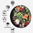 thumbnail image 6 of Kll Watercolor Tropical Flowers Tire Cover,Universal Wheel Tire Cover For Trailer, Rv, Suv, Truck,Camper And Many Vehicle,(16 Inch), 6 of 7