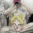 thumbnail image 3 of Camiseta de verano 2024 para mujer, camisetas de gran tamaño con estampado de dibujos animados de Sailor Moon, camisetas holgadas de manga corta Harajuku y2k, ropa para mujer, 3 of 5