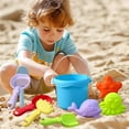 thumbnail image 3 of SharkTRUE Lightweight Plastic Beach Toy Set With Practical Tools For Family Fun, 3 of 8