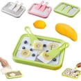 thumbnail image 3 of Instant Ice Cream Roller, Green 304 Steel Tray with 2 Spatulas, DIY Yogurt Maker, Style C, 3 of 10