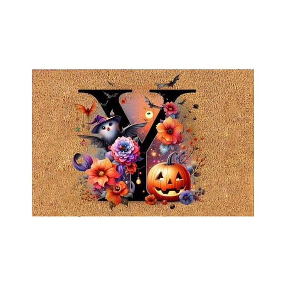 Yeetfub Clearance Sale 16x24IN Halloween Front Door Mats Funny Letter Doormats Door Mat Funny Mats Welcome Mats for Front Door Mat Non Slip Mats for Home Entrance, Garage, Patio Porch Farmhouse