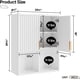 thumbnail image 2 of Gabinete de Baño con Almacenamiento, Organizador para Toallas y Cosméticos Pinmoco B-BWHT, 2 of 7