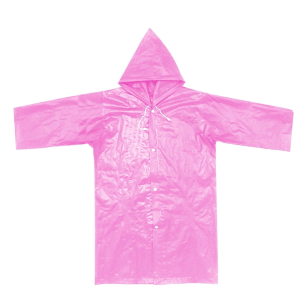 Con Capucha Para Niñas EVA Abrigos Chaquetas Ligero Claro Niños Impermeable Portátil Niños Reutilizable Lluvia Rain gear
