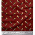 thumbnail image 1 of Soimoi Rayon Fabric Dot & Parrot Bird Decor Fabric Printed Yard 56 Inch Wide, 1 of 1