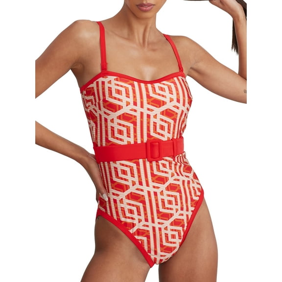 Casablanca Control Bandeau One-Piece Swimsuit