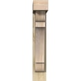 thumbnail image 2 of Ekena Millwork 6"W x 22"D x 34"H Olympic Block Rough Sawn Bracket w/ Offset Brace, Douglas Fir, 2 of 25
