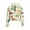 Cartoon Dinosaur Print, variant on Doughnut Ice Cream Sloth Youth Girls Zip Up Sweatshirt with Pocket Long Sleeve Lightweight Pullover Trendy Fall Jacket for School Daily Wear Size 7-8