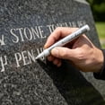 thumbnail image 4 of Bomd Golden Tombstone Marker Pen, Waterproof Stone Touch-up Pen for Restoring Faded Grave Inscriptions, Oil-Based Tombstone Repair Paint Marker Pens, Weather-Resistant, Strong Coverage, 4 of 7