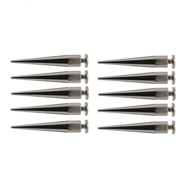 2-4 Packung 10pcs Remache Cono Studs Rock Spikes Spots Cuero Craft DIY Gris Negro 2 piezas Hugo Remache cónico
