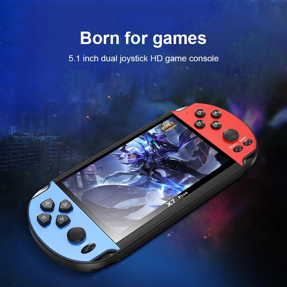 X7/X12 Plus  In 10,000 Classic  Games 4.3/5.1/7.1 Inch HD Screen Handheld Portable Audio Video Player