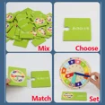thumbnail image 4 of Modelo de reloj de madera, ayuda para enseñanza, relojes de aprendizaje Montessori con tarjetas, juguete para guardería, interacción de juegos, pared de salón, 4 of 6
