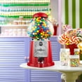 thumbnail image 2 of Olde Midway 15" Gumball Machine with Coin Bank - Red, Antique-Style Bubble Gum Candy Dispenser, 2 of 7