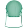 thumbnail image 5 of Crosley Furniture Griffith Retro Metal Outdoor Chair (Aqua) and Side Table (Aqua) Bundle, 5 of 21