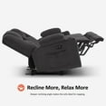 thumbnail image 5 of MCombo Power Loveseat Recliner w/ Massage USB Port for Living Room Gray Fabric 6025, 5 of 9