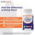 thumbnail image 5 of Magnesium Glycinate 200 mg (Elemental) with Vitamin D3 5000 IU & K2 200 mcg – High Absorption Bone, Muscle & Heart Support – 180 Veg Capsules – Non-GMO – Made in USA, 5 of 11