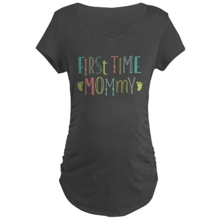 

CafePress - First Time Mommy Maternity Dark T Shirt - Maternity Dark T-Shirt
