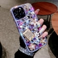 thumbnail image 2 of Compatible with iPhone 13 Pro Max Bling Glitter Case Luxury Cute Sparkle Rhinestone Diamond Girly Protective Phone Cover Case for Women Girl, 2 of 7