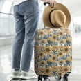 thumbnail image 2 of White Blue Sunflower Pattern Luggage Cover Fashion Suitcase Cover Baggage Covers Fit 25-28 Inch Luggage (Go Travel), 2 of 5