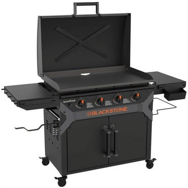 Blackstone 4 Burner Liquid Propane Outdoor Griddle with Hood Black