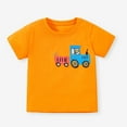 thumbnail image 4 of LYMAYTER Baby Toddler Boys Casual Short-Sleeve T-Shirt Kids Summer 100% Organic Cotton Tees Shirt Top for 2-8 Years Old, 4 of 9