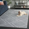 thumbnail image 3 of SAFAVIEH Carter Jerrod Geometric Area Rug, Grey/Light Grey, 8' x 10', 3 of 8
