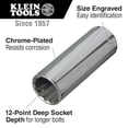 thumbnail image 2 of Klein Tools 1/2In Drive Socket Wrench Set 8Pc, 2 of 2