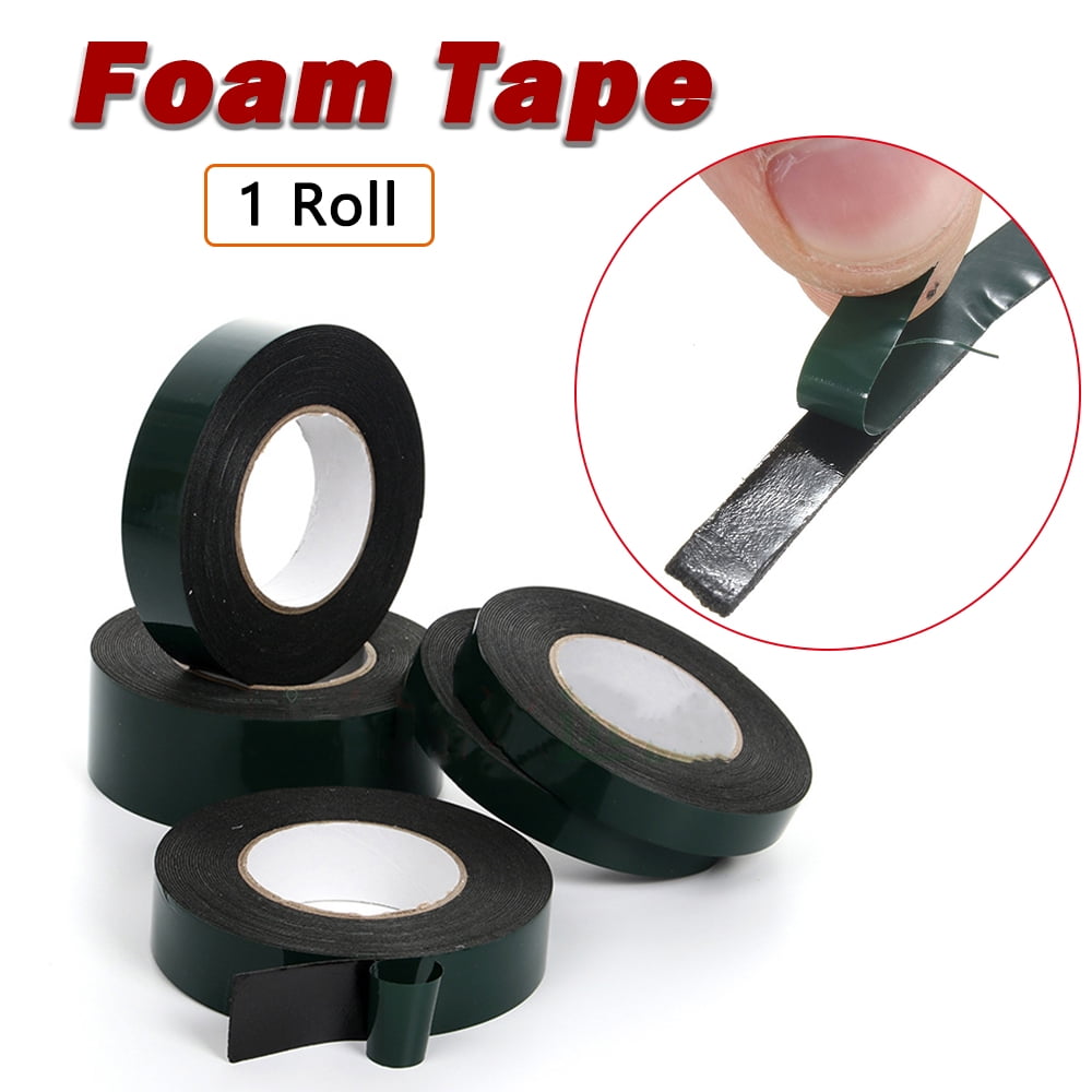 1 Roll Double-sided adhesive foam tape assembly tape roll 10m black 5-80mm new 