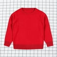 thumbnail image 5 of Akiihool Sweater for Kids Boys' Long Sleeve Sweater Pullover Cotton Sweaters Toddler Boy Pullover Sweaters(Red,3 Years), 5 of 5