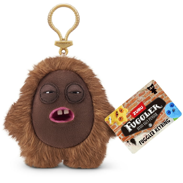 Fuggler Key Rings 5 inch (Hedge Grog) Ugly Monster Plush, Stuffed