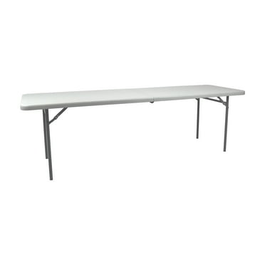 Hampden Furnishings Premium Seating Plastic Fold in Half Table, 30” x 96” Indoor/Outdoor