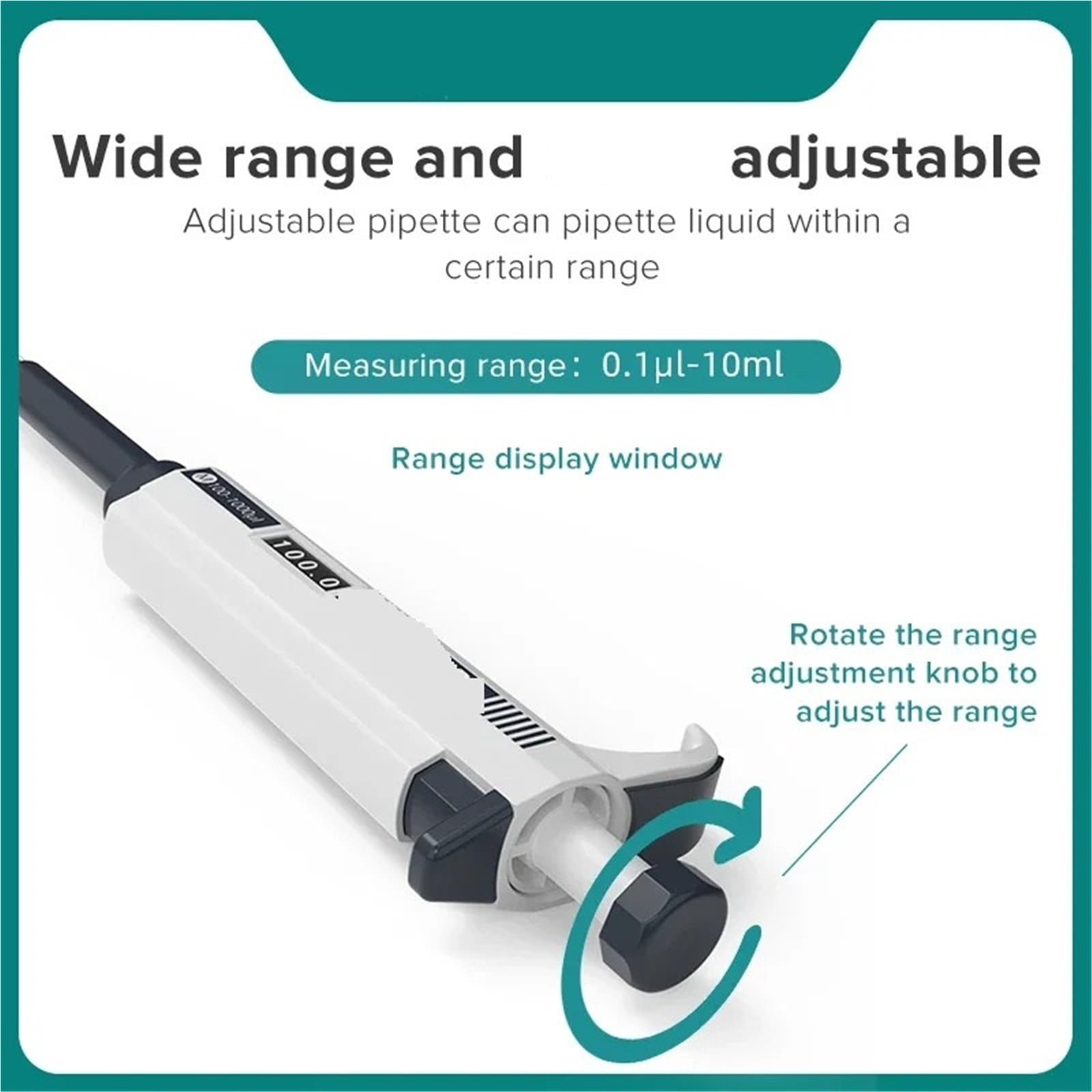 Laboratory Pipette Plastic Single Channel Digital Adjustable Micropipette Lab Equipment With Pipette Tips , High-Accurate