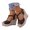 Brown, variant on Platform Wedge Sandals Women T Strap Leopard Suede 3.94 Inch High Heels Comfortable Summer Slip on Espadrille Shoes Size 7