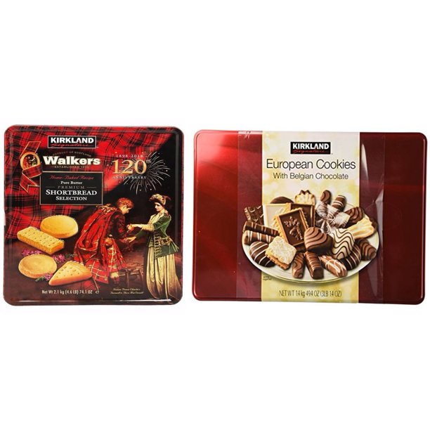 Kirkland Signature Walker Shortbread Cookies and European Cookie Bundle