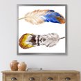 thumbnail image 3 of Designart 'Colourful Boho Art Feather Set III' Bohemian & Eclectic Framed Art Print, 3 of 4