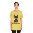 thumbnail image 3 of DJ Doberman Musician Dog Funny Unisex Jersey Short Sleeve Tee, 3 of 10